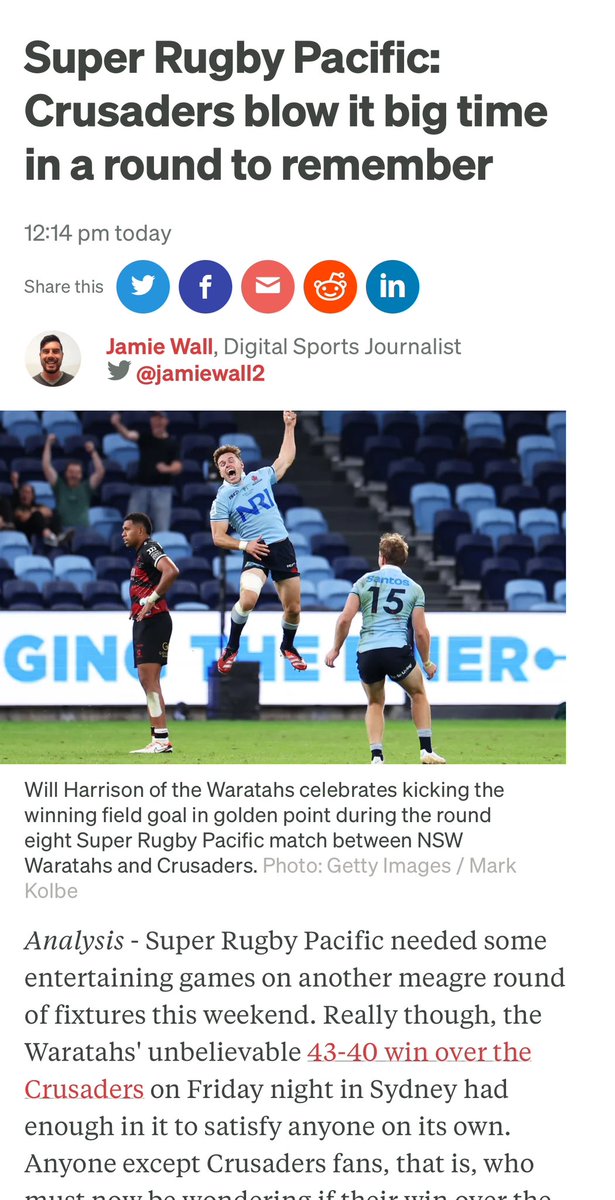 We had four games this weekend and three were highly entertaining, with the other at least having an exciting finish. rnz.co.nz/news/sport/514…