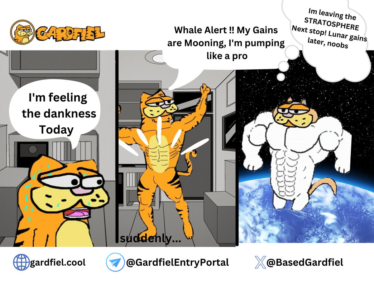 gamertrun's tweet photo. This is my second entry for the $GARFIL comic contest 

I'm so pumped to be a part  of this massive community 😁

#gardfielcomicentry #gardfiel  #BaseChain https://t.co/wGMZglg2st
