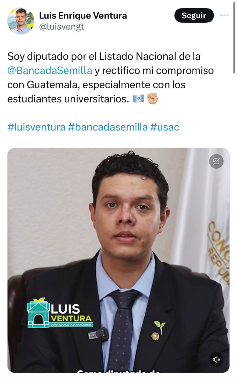 vicentatecuenta's tweet photo. En el @CongresoGuate si no está colegiado, si no tiene experiencia mínima de dos años en el Estado le pagan 18,000 por ser asesor de un diputado. 

Le dicen el 154bis, porque en ese artículo se ampara la contratación. 

Entre los asesores el que gana 18,000 quetzales es el más incapaz porque pierde 4,000 mensuales por no ser colegiado, no experimentado. 

Pues ese es el caso de @luisvengt el que hasta hace unos días era asesor de @duvaliercasta 

Ahora es diputado de pura chiripa pero su vida académica y profesional es la de un vago (sin colegiatura) y un bochinchero sin experiencia laboral. 1/2