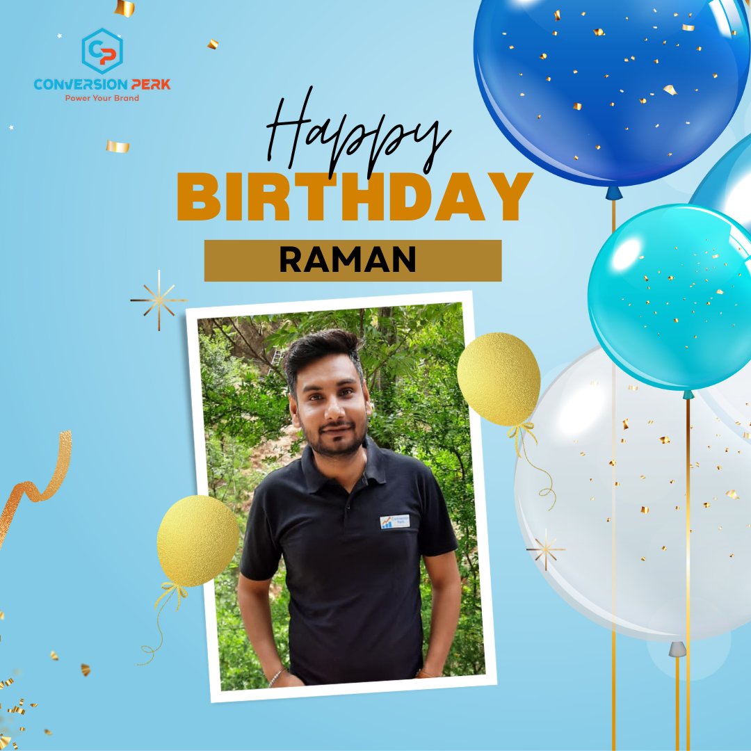 Happy Birthday to a valued member of our team! Your professionalism and dedication are unmatched. May this year bring you all the happiness and success you deserve.

Happy Birthday Raman!
.
.
.
#Conversionperk #cpfamily #lifeatconversionperk #happybirthday #employeebirthday