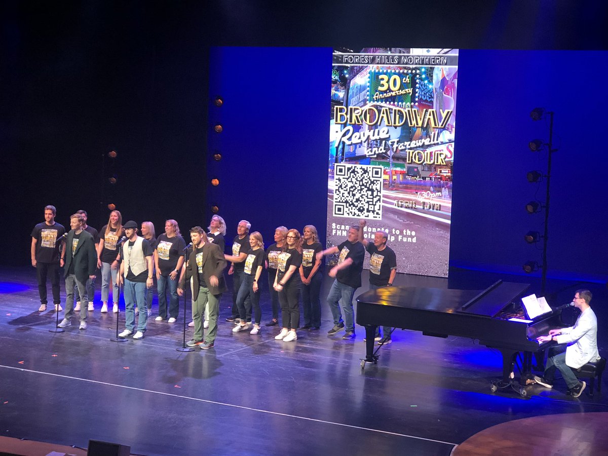 ForestHillsPS's tweet photo. A great night celebrating 30 years of FHN theater and Summerstock musicals! Musical theater is a cornerstone in FHPS and the opportunities for students to excel on stage, behind the scenes, and more has been instrumental to generations under the direction of Mr Howard! Bravo! https://t.co/JoUwuMUA7C