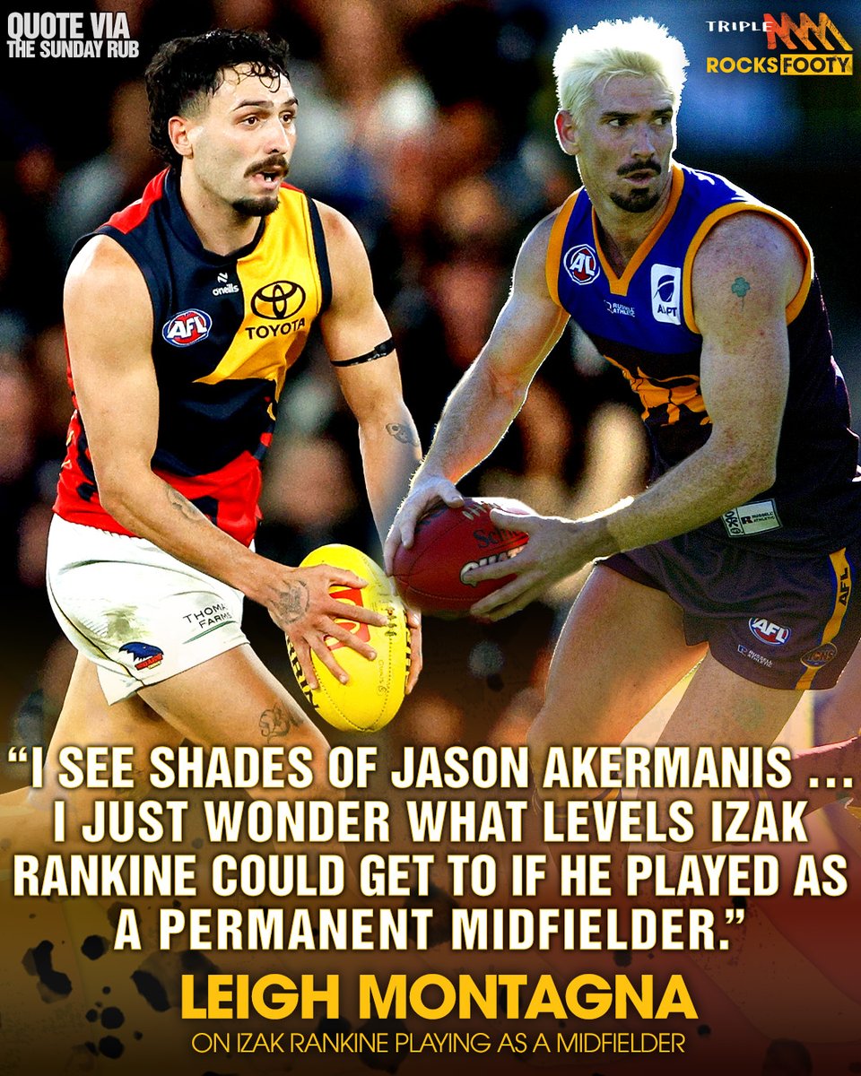 Joey enjoyed watching Izak Rankine in the engine room during Adelaide's win over Carlton, comparing him to one of the all-time greats! 🔥