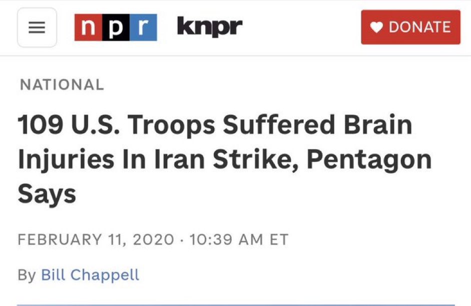 And then Iran attacked our troops right before Trump's mismanagement of a pandemic killed a gazillion people and almost crashed our economy right before he staged a failed coup right before he stole a bunch of classified documents, buried his wife on a golf course, and got…