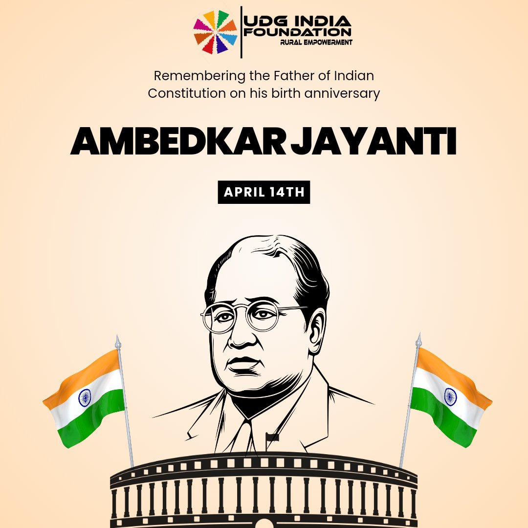 May the spirit of Dr. B.R. Ambedkar inspire us to champion justice and equality, not just today, but every day
#DrAmbedkar #AmbedkarJayanti #Ambedkar
