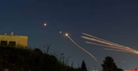 Some of the missiles landed on target safely acc to sources. Many more to come Israel get ready. 
#Isreal 
#Iran #WorldWar3 #Iranian  #ایران