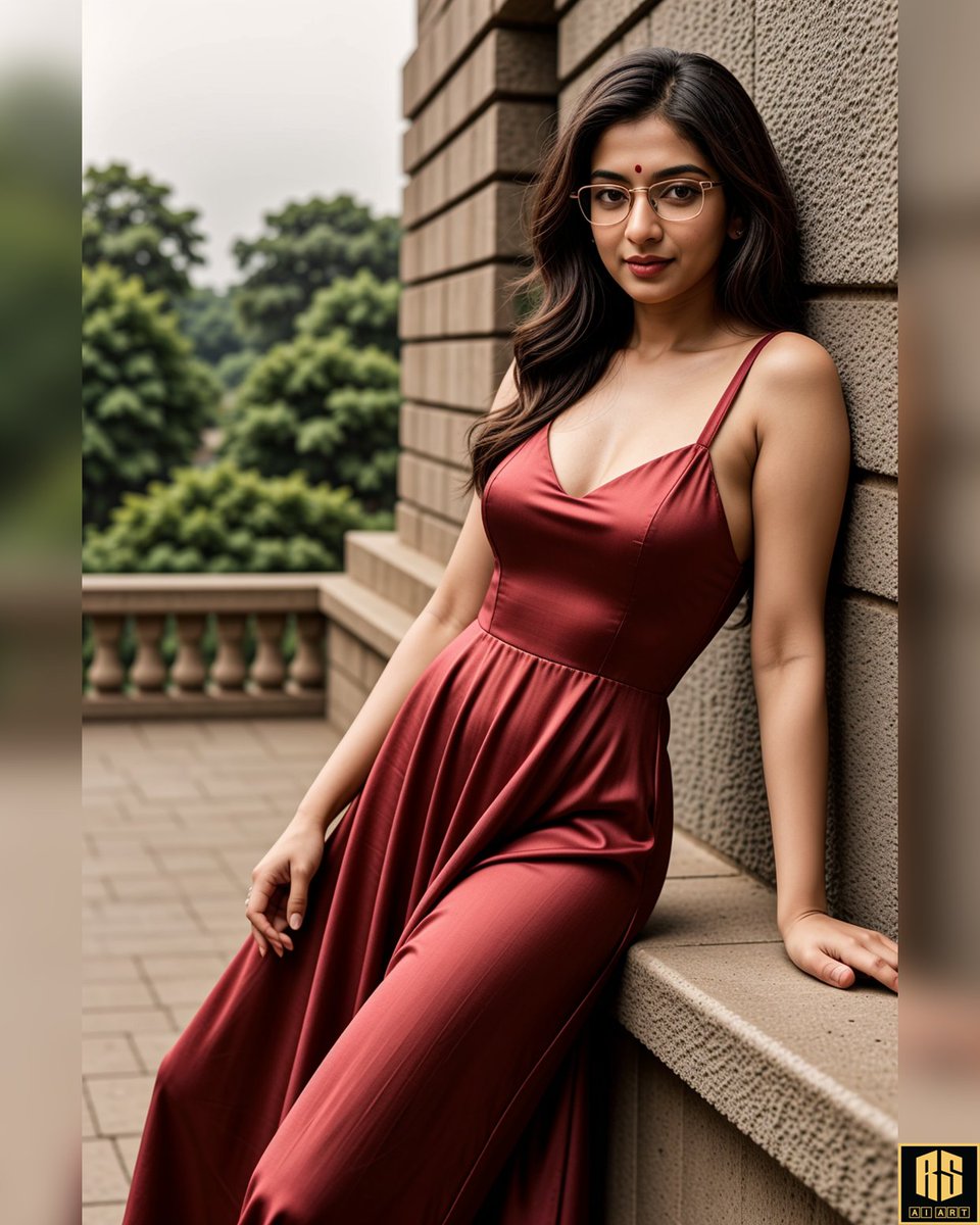 Can we just take a moment to appreciate this stunning lady in glasses? 👓 Not only is she rocking her specs, but she's also slaying in a satin outfit that has us all swooning. Talk about a double dose of gorgeousness!