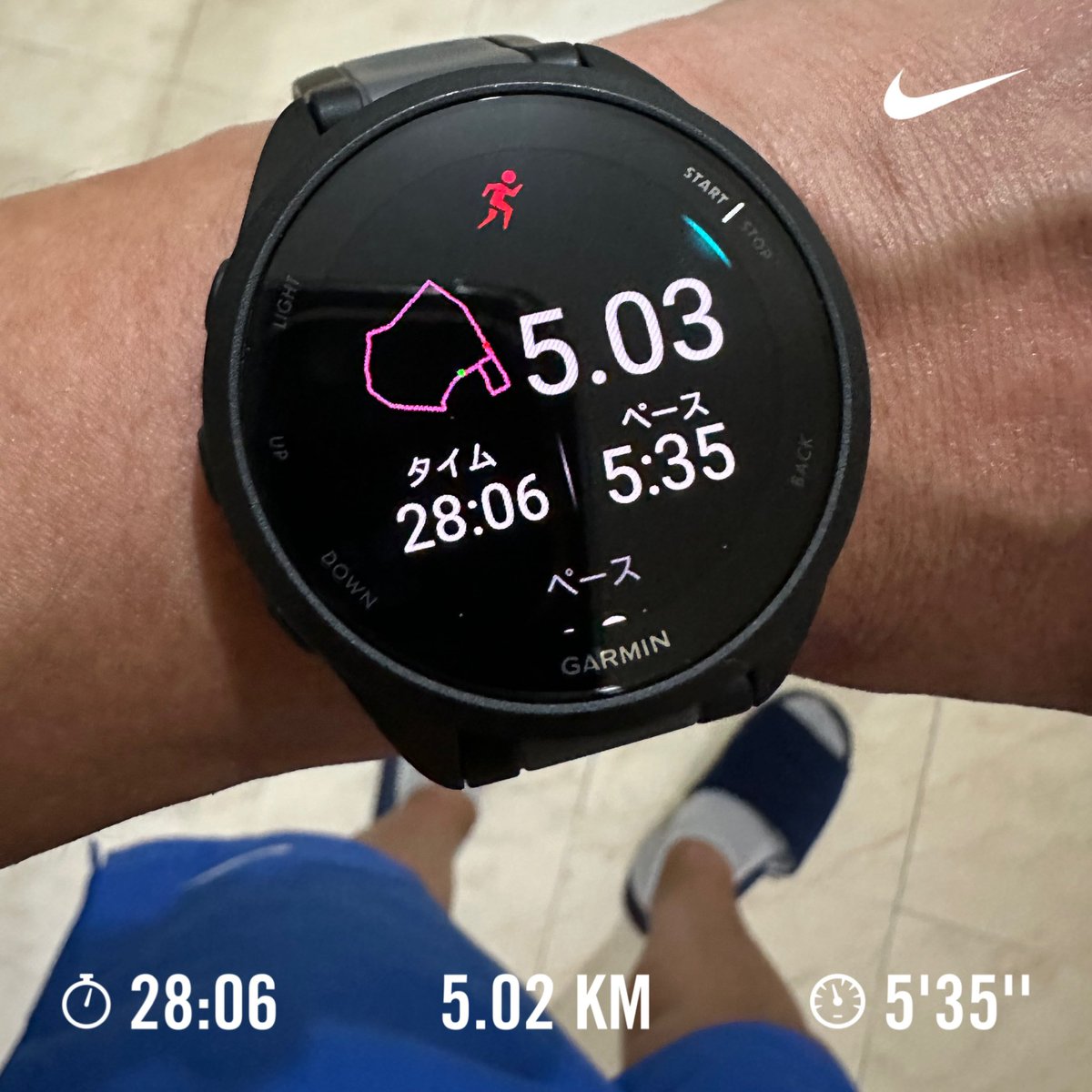 5km Runしました。今日は少しキツかったけど走り切りました。ランニングフォームを意識したからかいつもよりペースが早かった。とにかくスッキリです。

#NRC #running #Garmin #GarminPH #forerunner165