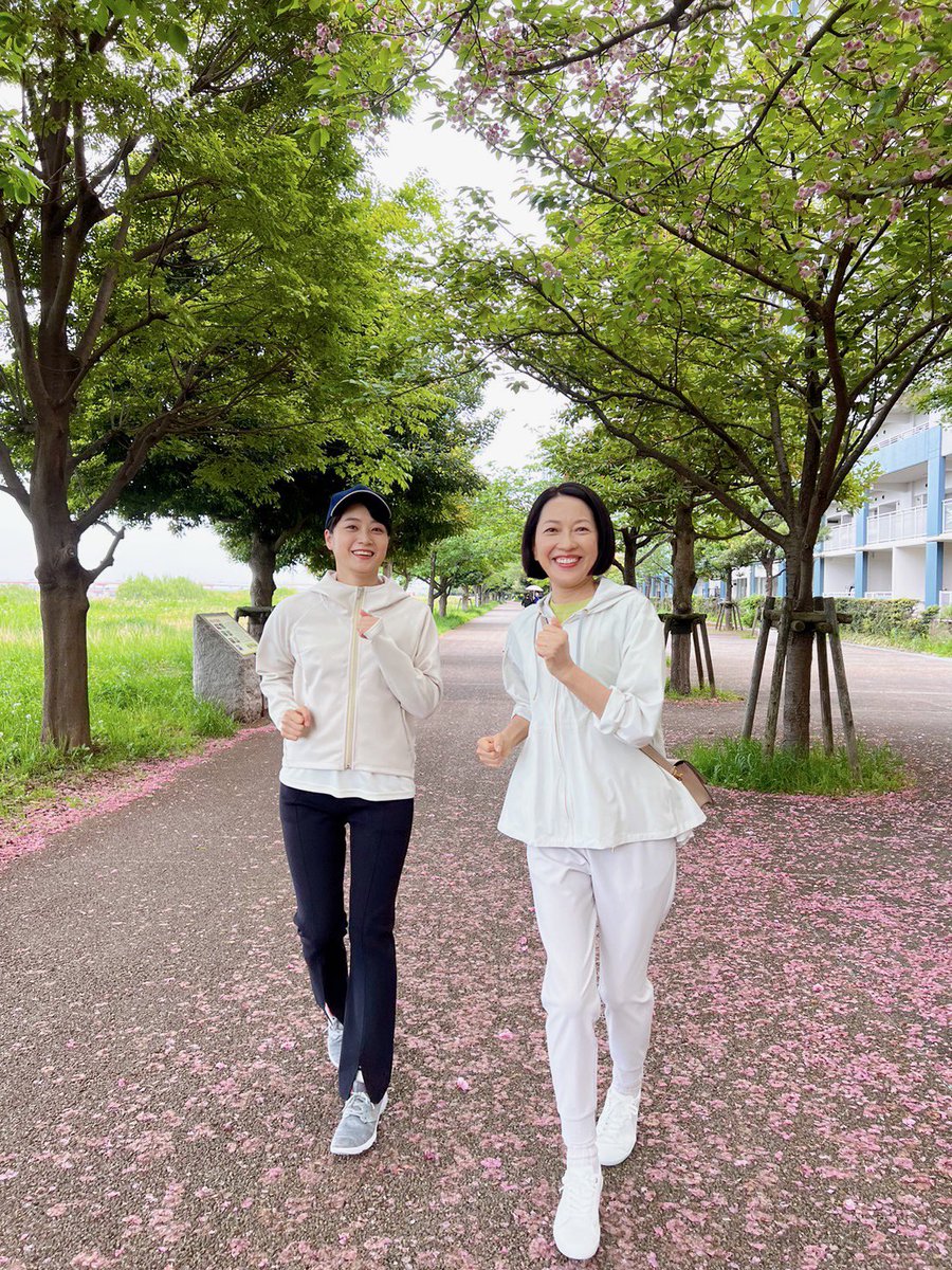 今日の朝はランニングから始まる珍しく爽やかな朝🏃‍♂️🍃

#特捜9
#羽田美智子　#深川麻衣