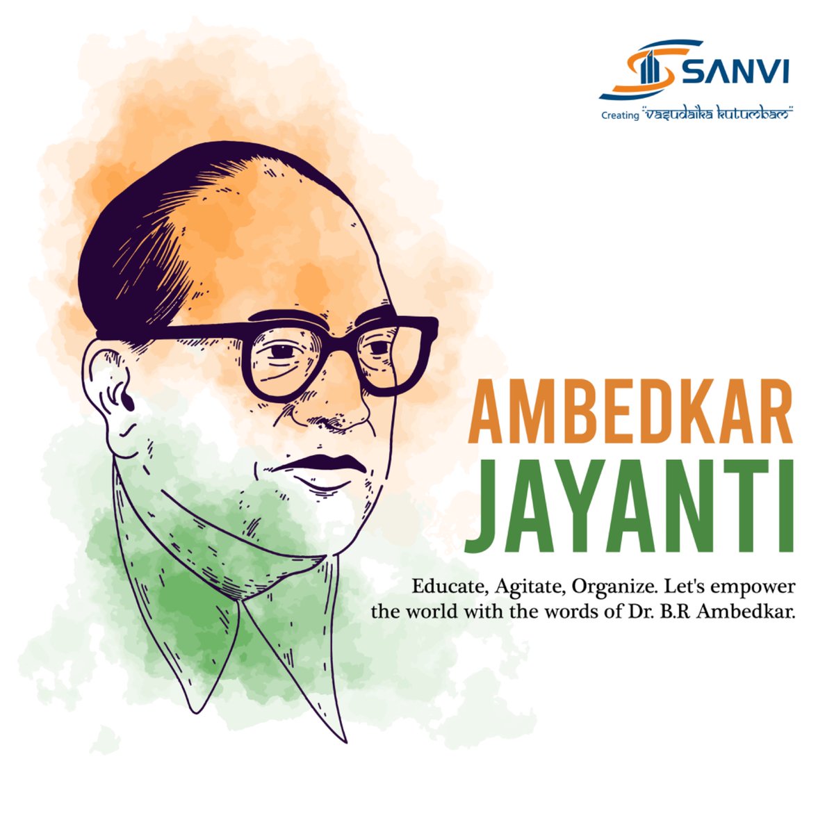 Let's celebrate #AmbedkarJayanthi by learning, raising our voices, and building a more equitable world.

#ambedkar #bhimraoambedkar #ambedkarjayanti2024 #ambedkarites #ambedkarji #bhimraoambedkarjayanti #sanviinfra #kowsalyamanidweepam