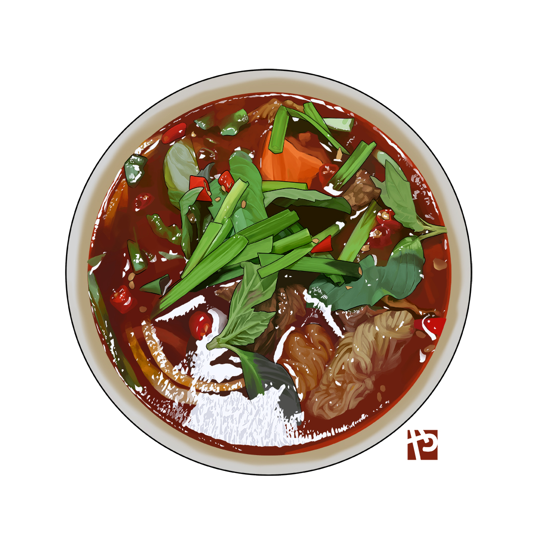 ✨Preview for my new coaster set series! Part 2✨
Bo Kho~! Vietnamese beef stew! I added the flat rice noodles and got the baguette too (not included with coaster 🤣), the thick stew soaks up the baguette and it tastes sooo gooood!! 
Two more to go!