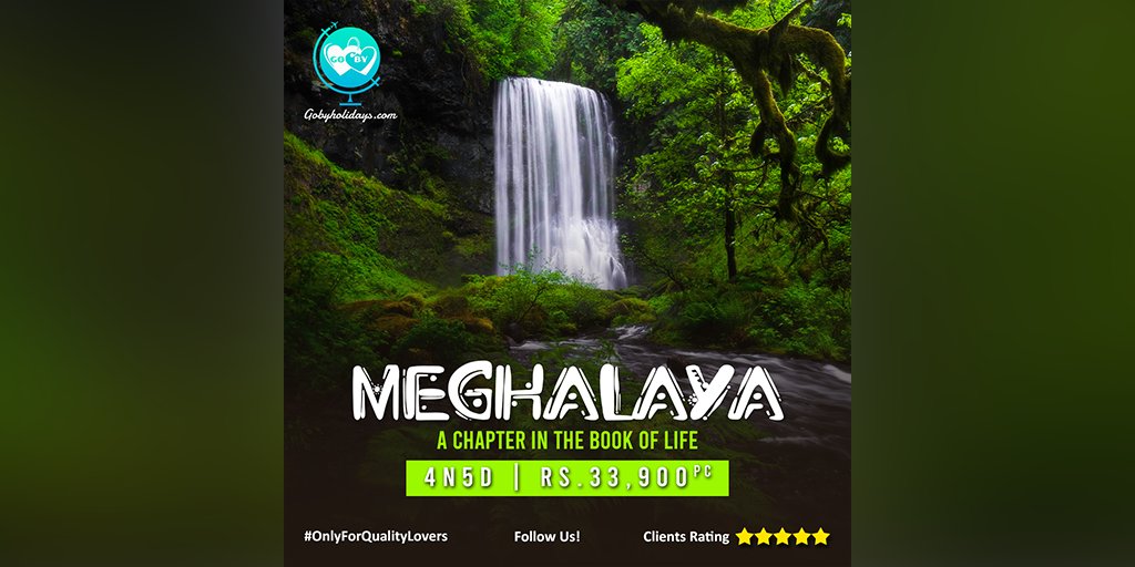 Meghalaya, more than a place, is like nirvana for thrill-seekers and nature lovers. Book our 4 nights 5 days Meghalaya Tour Package only at Rs.33,900 per couple.

#OnlyForQualityLovers #YourOwnTravelCompany #meghalaya #guwahati #shillong #cherrapunji #doubledecker #bridge