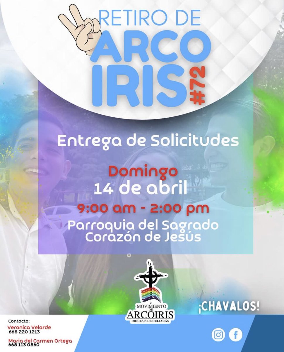 Arcoiris_LM's tweet photo. Mañana Entrega de Solicitudes para nuestro Retiro de Arcoiris #72🥳🥳🎉🥁🥁✌🏼✌🏼 https://t.co/MWY4Q6sMaK