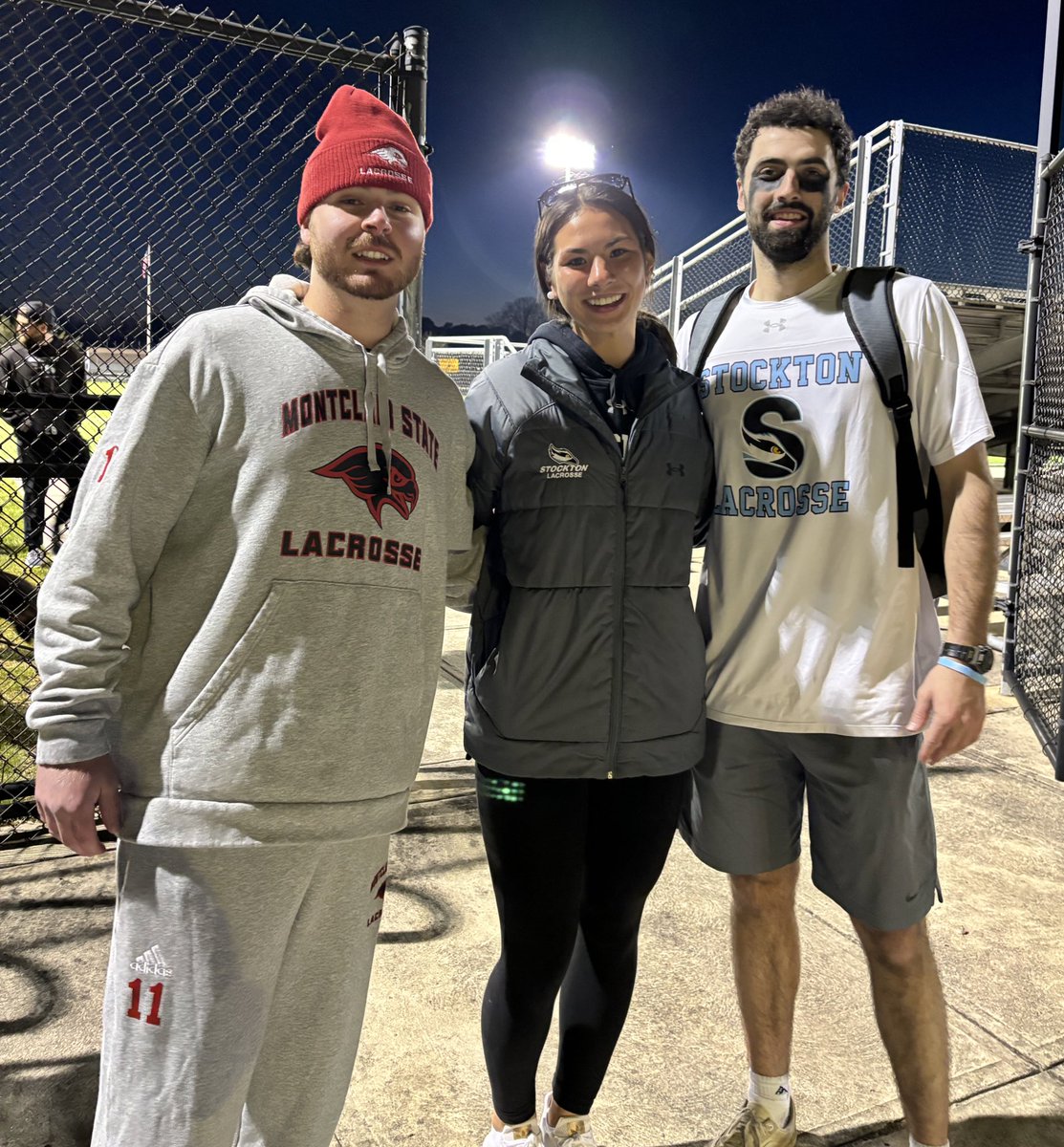 🐎Sebastian Graziano @Sgraziano_30 @MontclairStLax and Brendan McHale @M_cHale3 @StocktonMensLax matched up tonight!! Gina Marotta came out to support the Stangs!! Ride or Die ☠️🔥🥍- @MTHSStampede @MTHSAthBoosters @MontvilleTwpSch