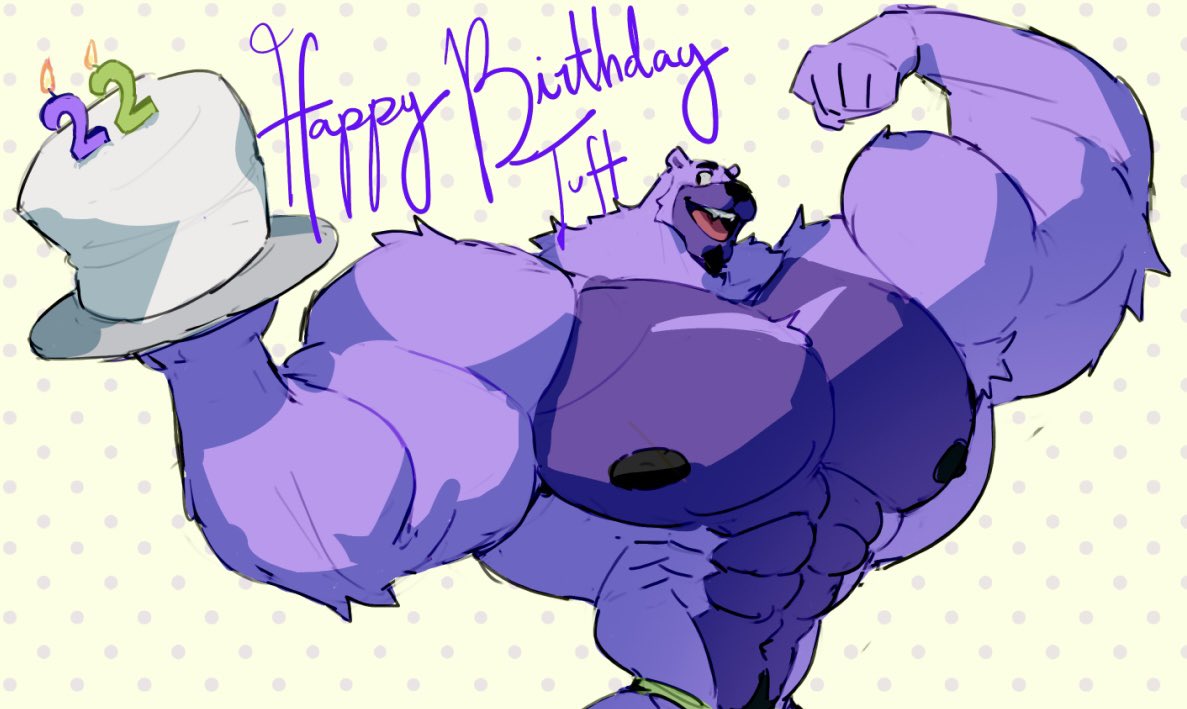 and of course, what’s a birthday without some (actual and edible) cake? luckily tuft is here to provide art by the absolutely amazing and skilled @papyuuno literally go praise him NOW 🗣️🗣️
