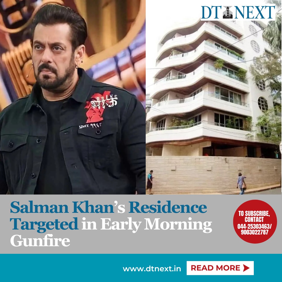 Shots fired outside #SalmanKhan’s Mumbai home early today. Police say no one’s hurt & they’re on the hunt for the gunmen.

#DTNext #NewsupdateswithDTNext #DailynewsupdateswithDTNext #Dailynews #Dailynewsupdates #SalmanKhan #Bandra #Mumbai #ShootingIncident #Safety