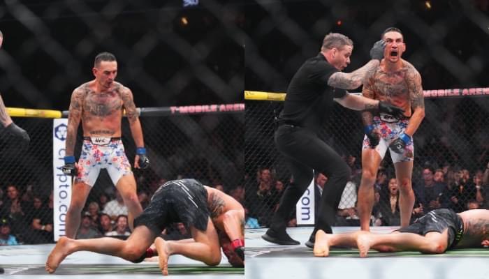 WHAT IS A BMF?🤔 A BMF is an individual cruising his way to a huge victory on the scorecards' and with 10-seconds on the clock ask's the hardest hitter in the division to throw down... And then sleeps him. Max Holloway is him.