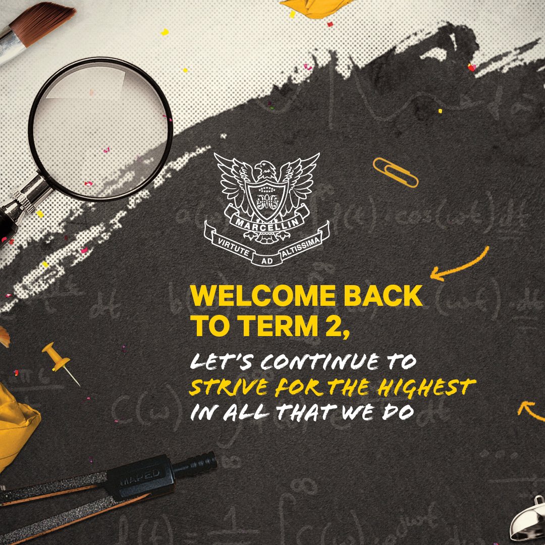 Marcellin's tweet image. We look forward to seeing all students back tomorrow for the start of Term 2. A reminder it’s full winter uniform including blazer. Also, College photos will be taken Thursday &amp;amp; Friday. Students &amp;amp; families should refer to Compass for more details.😎🕺
.
.
#term2 #marcellincollege