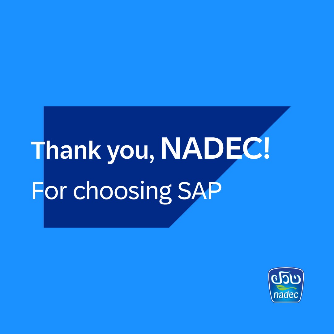 #RISEwithSAP and #SAPBTP help NADEC on the journey to the cloud and to drive transformation in its industry.
imsap.co/6016wIxVn