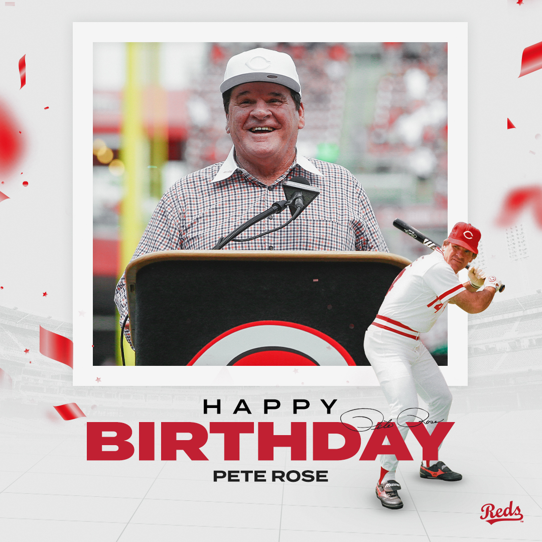 Happy birthday to The Hit King, Pete Rose❗️