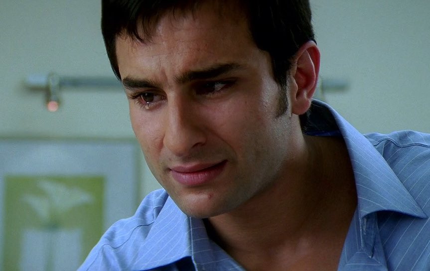 iammaneth's tweet photo. i think we as the generation that grew up on movies like kal ho naa ho really slept on saif ali khan, cos look at that face! 

media has so often pushed the likes of shahrukh khan on us (don’t get me wrong, i adore him) but that’s led us to really look past actors like saif! https://t.co/oiDpo1Syz2