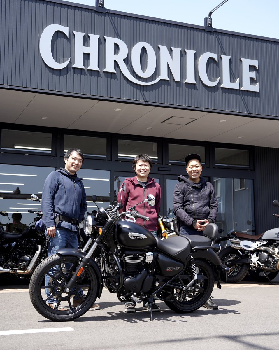 お友達とご来店🙌✨

これから3人でツーリングに行かれるそうですっ🏍️🏍️🏍️💨

メテオ350 ご納車おめでとうございます❗️😆

#ロイヤルエンフィールド 千葉松戸
#meteor350