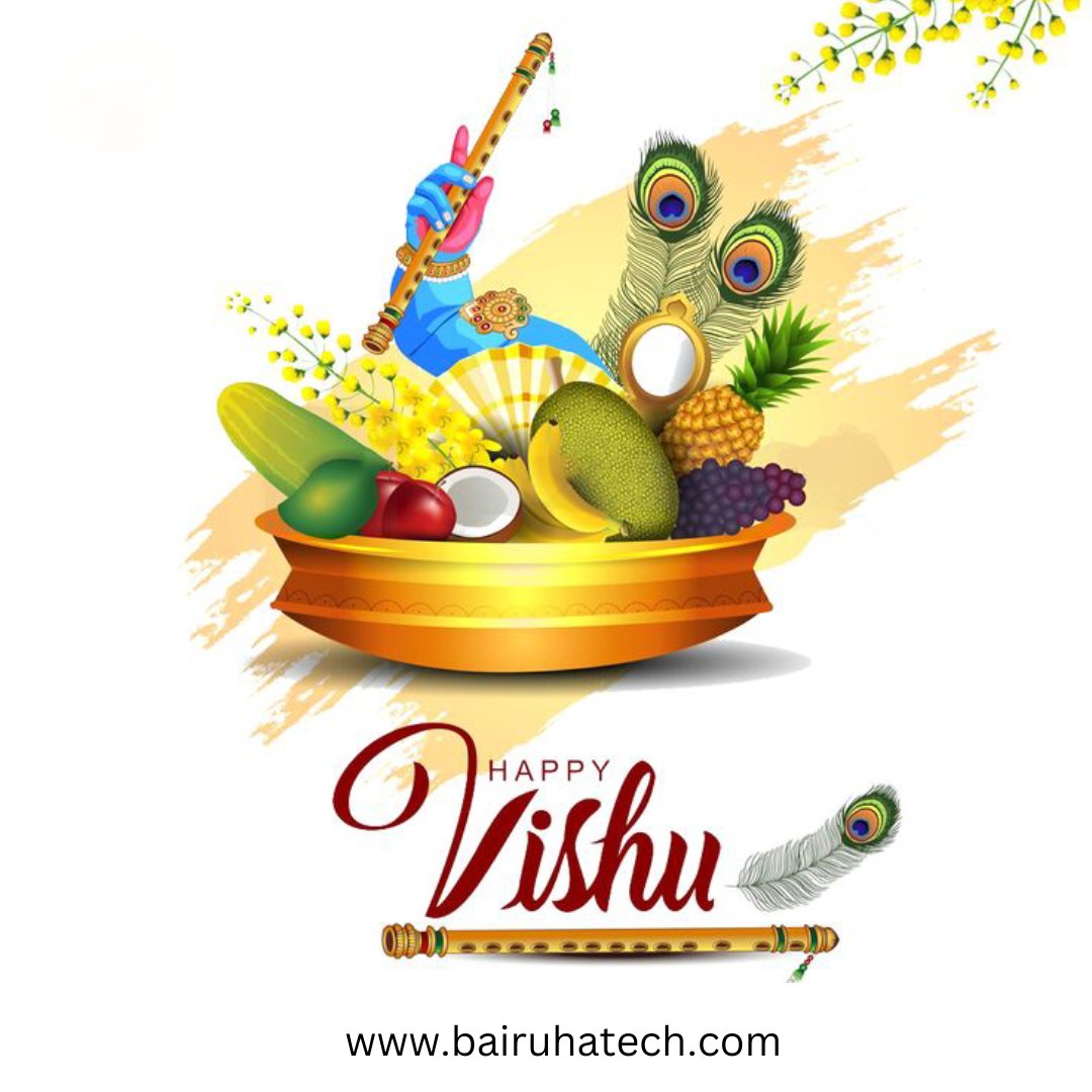 On this Vishu, may the new year bring you abundance and fulfillment in everything you do.Happy vishu.
bairuhatech.com

#HappyVishu
#VishuCelebration
#NewYearVibes
#VishuKani
#KanikonnaBlooms
#HarvestFestival
#TraditionalCelebration
#FestivalOfKerala
#JoyfulBeginnings