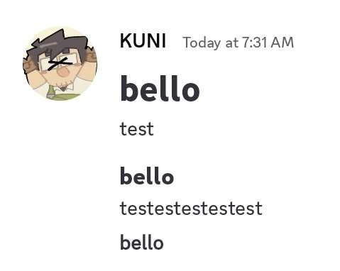 testing discord markdown