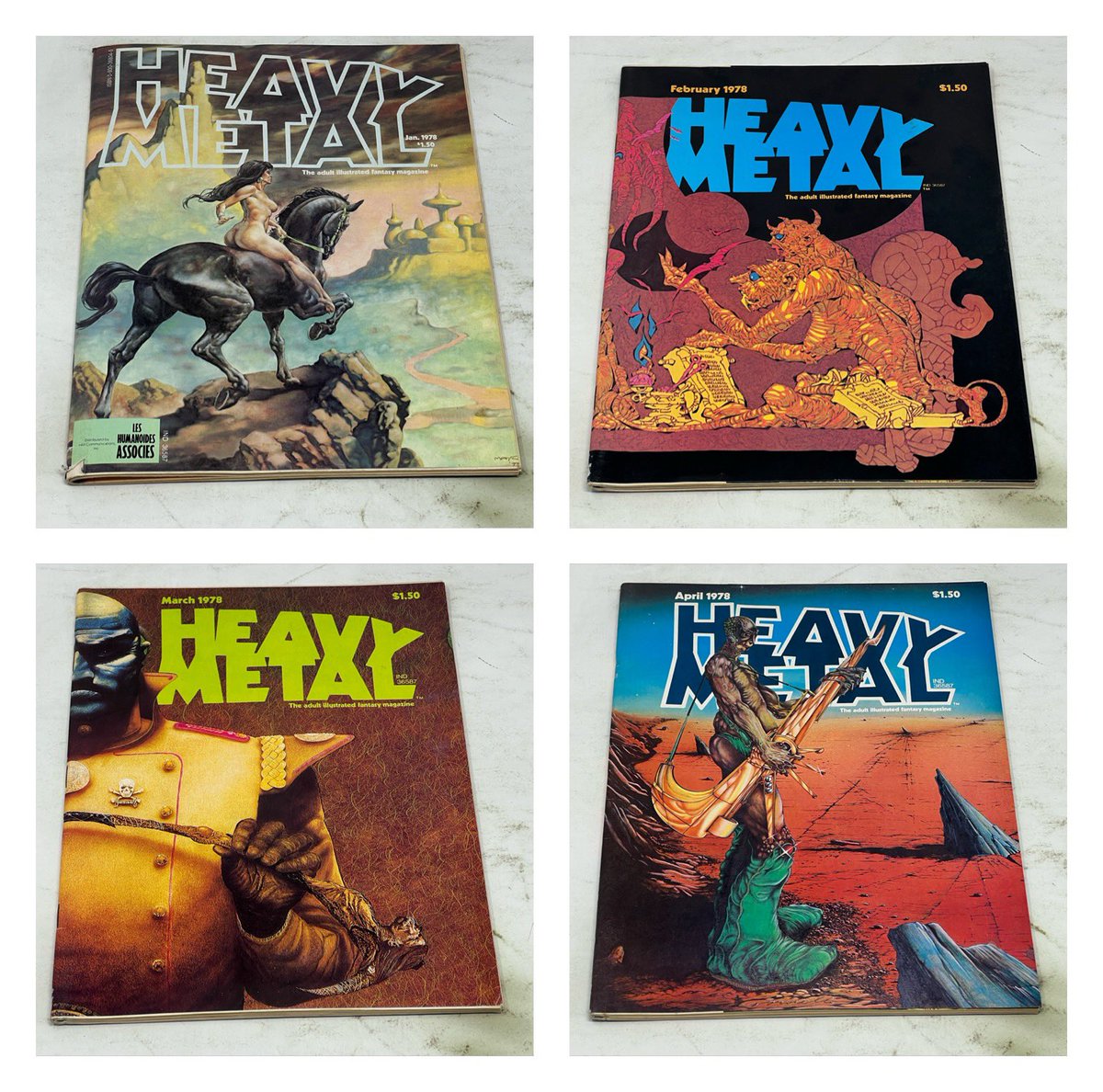 unrealitystore's tweet photo. Ugggh couldn’t sleep again so here’s some middle of the night magazines #marvelmagazines #heavymetal find them here (if you are awake!)

https://t.co/udWSZRjHlv https://t.co/Yf9ECuzGWJ