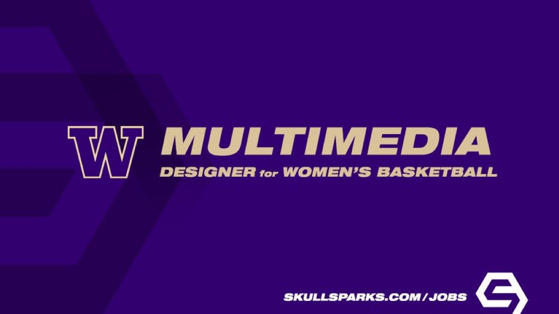 Opportunity with @UW_WBB Multimedia Designer / Women's Basketball Seattle, Washington tinyurl.com/34p586n3 SkullSparks.com/jobs