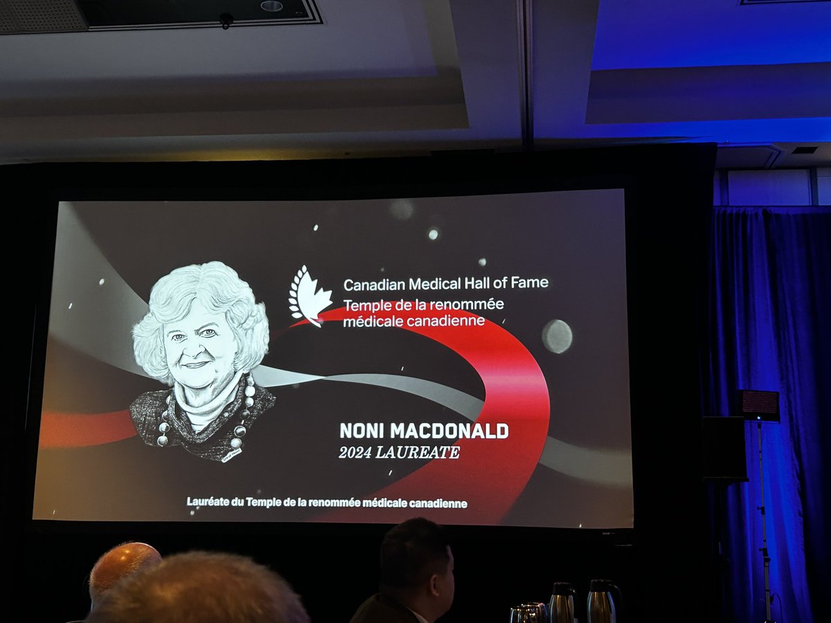 Incredibly proud of our former Dean, Dr. Noni MacDonald, for her well-deserved induction into the Canadian Medical Hall of Fame. @CdnMedHallFame cdnmedhall.ca/nonimacdonald