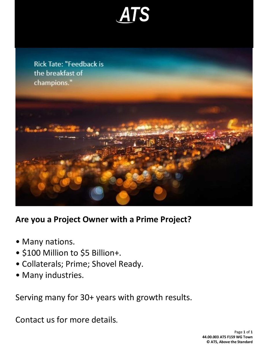 🎯Our project finance readiness consulting prepares you for financing.

Project Criteria: $100M- $5 Billion+. Most nations. 

#consulting #investment #projectmanagement
