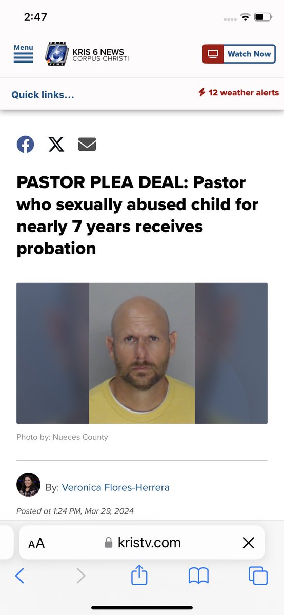 @PeopleFall911 @janefourmillion @DoomScroling And I’m sure about the Republican judge thing. David Stith 319th district court gave pastor Robinson probation for continuously raping a child for 7 years! After completion he will have it wiped from his record- never having to register on the sex offender list.