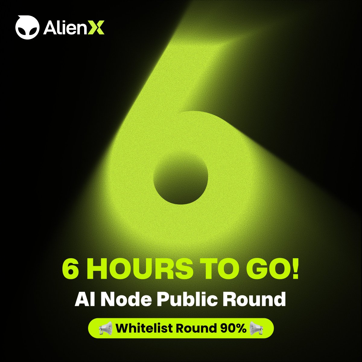 ALIENXchain's tweet image. 👽⛓️Public Round countdown:6⃣ hours left!

The Whitelist round is 90% complete! Thank you to the community for your support!

Key info about Public Round👇
1. Sale time: April 14th 18:00 UTC+8
2. Supports ETH on @arbitrum  &amp;amp; Sol for purchase
3. Everyone can purchase nodes from…