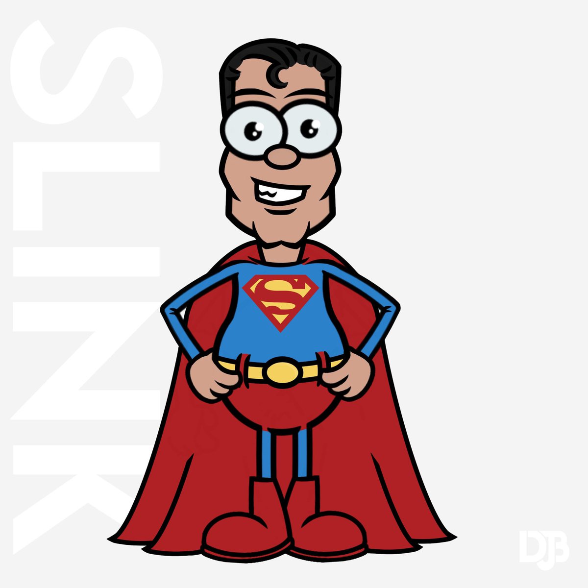 Superman got SLINKd #superman #supermanthemovie #clarkkent #christopherreeve #richarddonner #manofsteel #dccomics #superheroes #slink #slinkd #djbu #artistofinstagram #artwork #artist #characterdesign