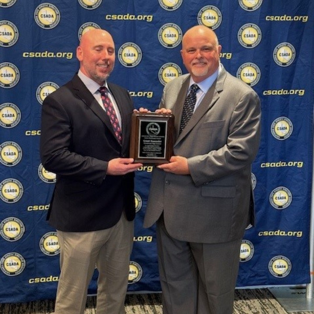 🎉🏆 Big shoutout to George Duenas of Lodi High School and Grant Guensler of Woodcreek High School for clinching the CSADA Mackenzie Awards! 🎉🏆On behalf of the @SJS staff and our member schools, we extend our congratulations to these outstanding individuals. 🙌