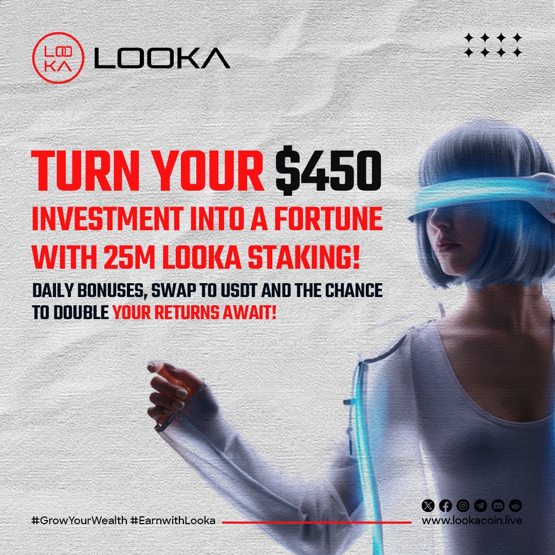 looka_live's tweet photo. Amplify your assets: $450 can spin the wheel of fortune with Looka. Immerse in a world of rewards with daily bonuses and potent potential. It's time to thrive!
#lookacoin https://t.co/dFoauJj2u3