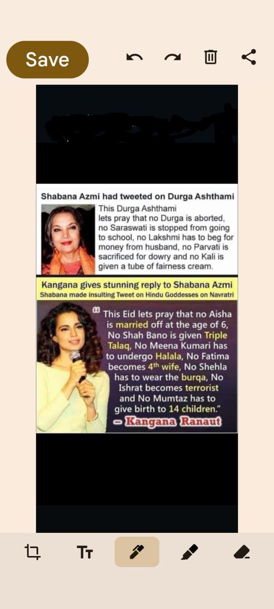Excellent comment of Kangana Ranaut