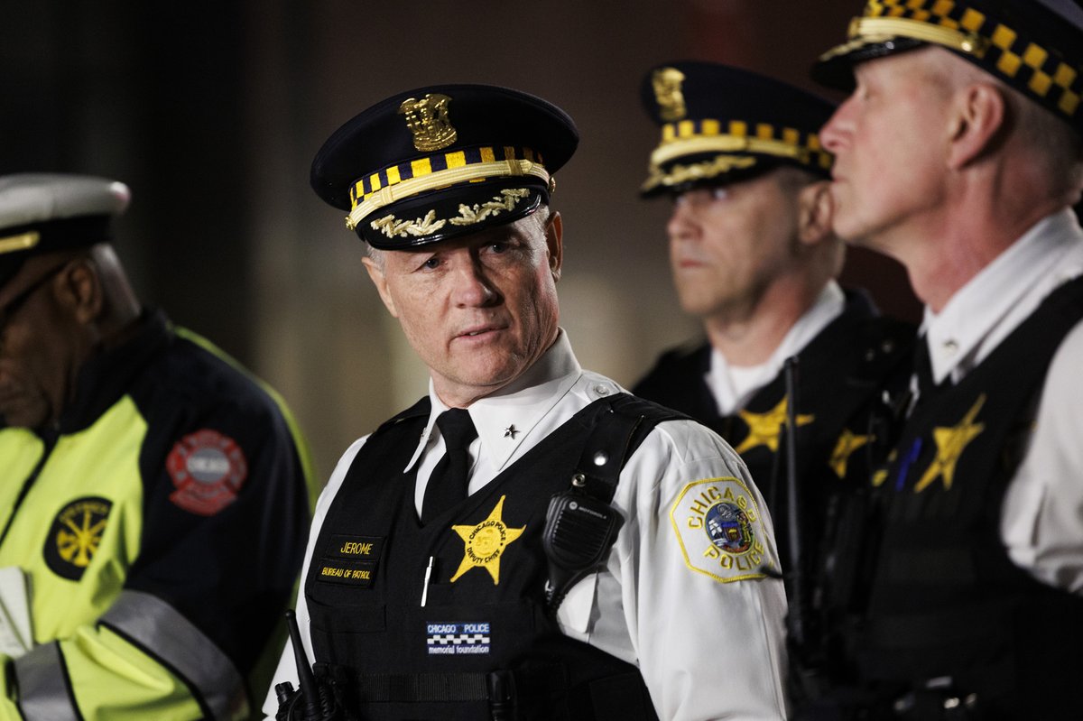 Update: According to Chicago Police three of the victims were children including a 7-year-old girl who died at the scene. Commander Don Jerome spoke to the media during the press conference.