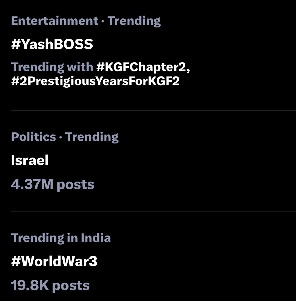 Our tags trending 🆙 #2PrestigiousYearsForKGF2 #ToxicTheMovie #YashBOSS @TheNameIsYash #KGFChapter2