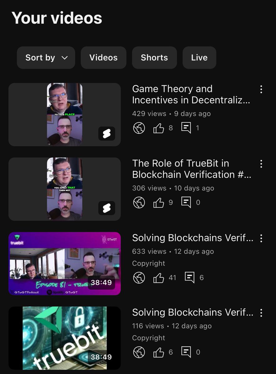 A brilliant response to the @Truebitprotocol episode not including with PodCast platforms! Lot's of interest in BlockChain verification as we start to bridge Web2 to Web3 in crypto land! Watch or listen Below👇 Spotify: lnkd.in/giCzWCWs Apple: lnkd.in/guu2EvtY