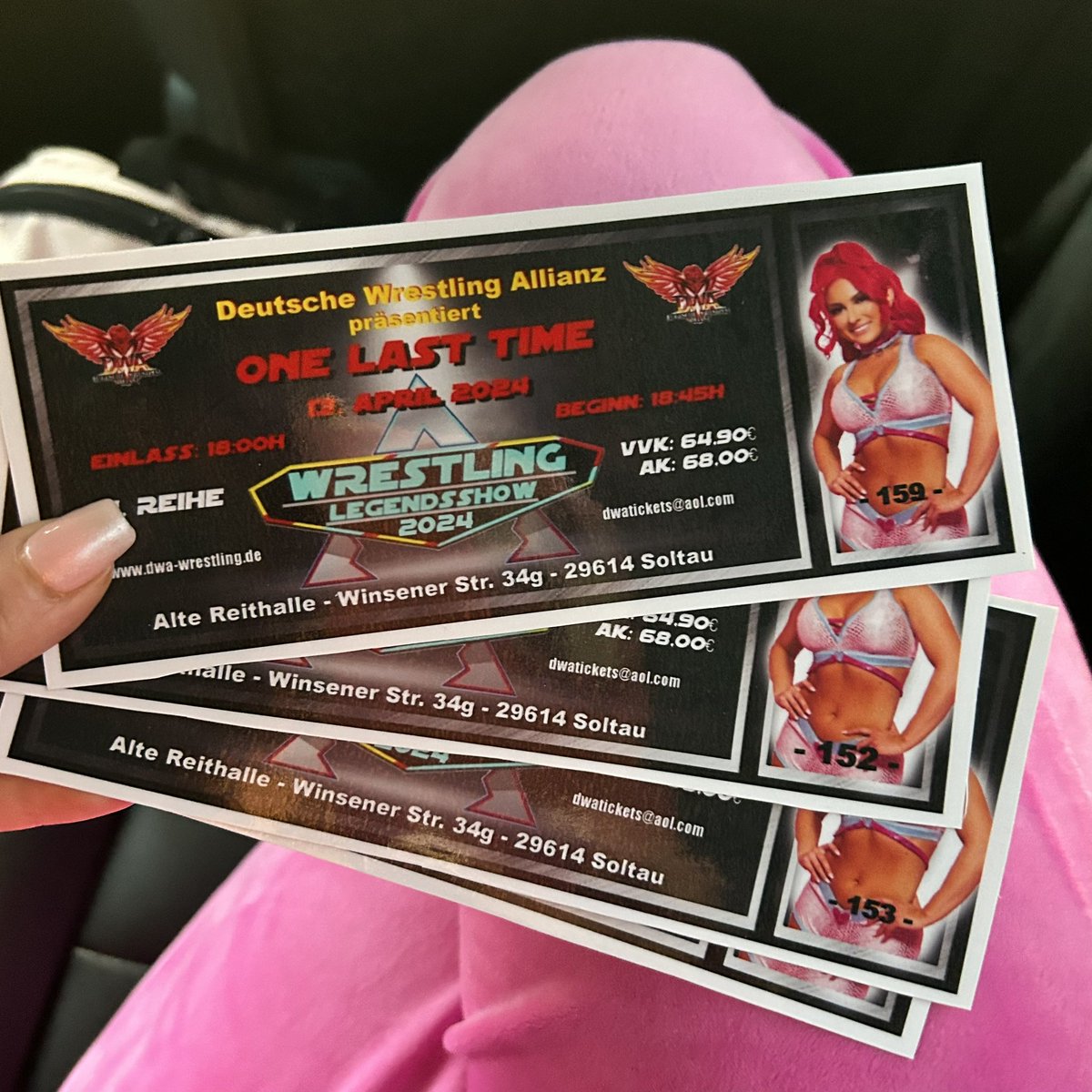 Showcased on the tickets for my match in Germany! 🇩🇪💕