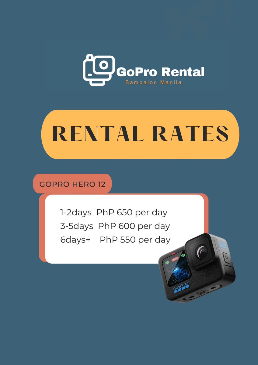 hammiesiochi's tweet image. Hi guys if interested kayo for GoPro 12. #gopro12 #cameraforrent #vacation #boracay #gopro #sampaloc #forrent