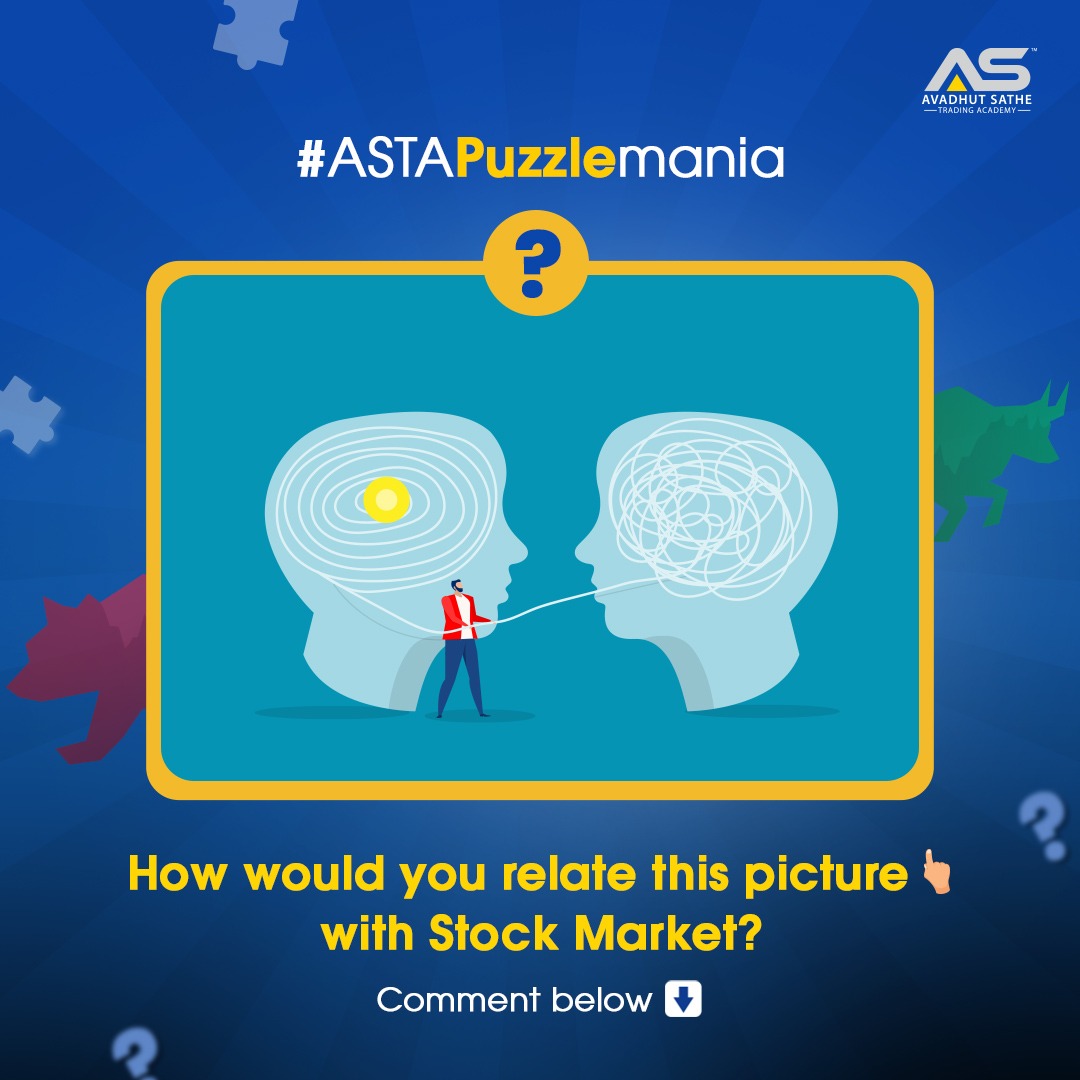 AvadhutsatheTA's tweet photo. It's ASTA Puzzle Mania.. time to have some fun!
Mention in the comments section what comes to your mind related to stock market after looking at this picture.
Don't forget to tag #ASTAPuzzleMania
#Stockmarket #stocktraders #sharemarketing #sharemarketknowledge #AvadhutSathe #ASTA #avadhutsathetradingacademy