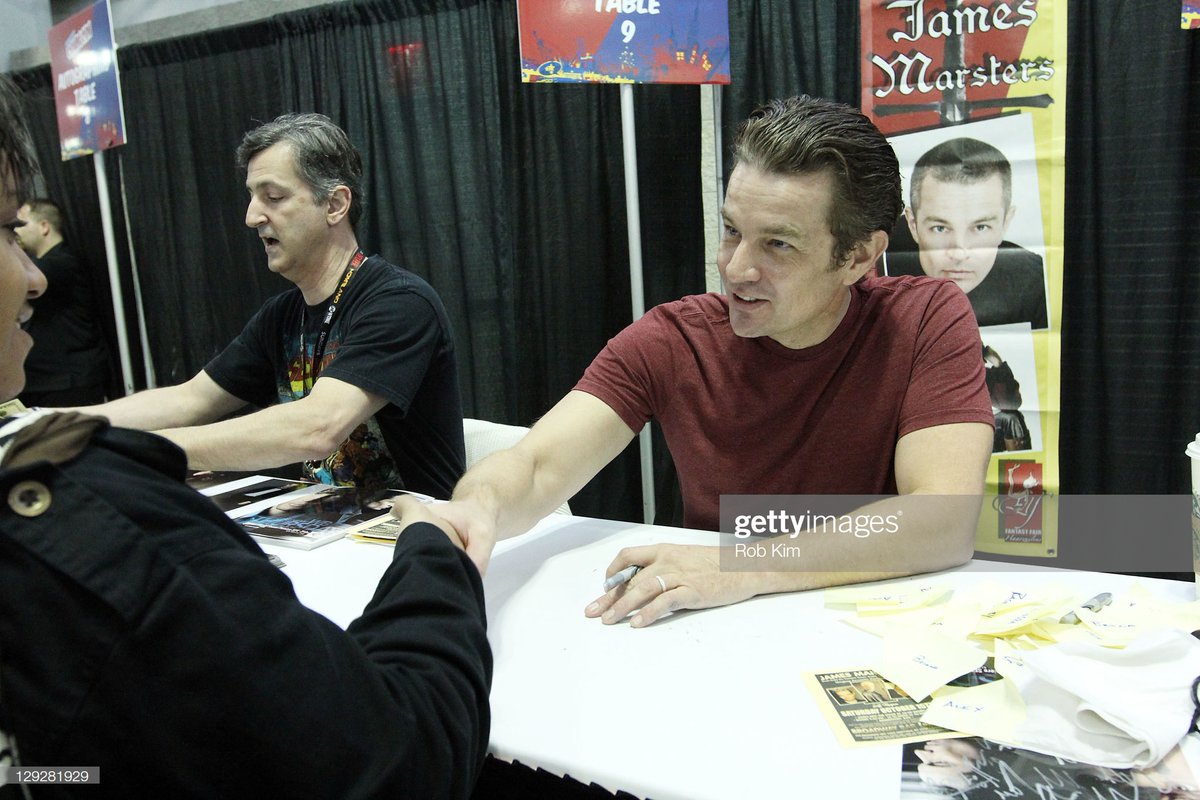 Pics of the Day: James Marsters & his gorgeous, *gorgeous* blue, *blue* eyes... at, uh, a place... where he was doing, ummmm, things... Sorry, got distracted there... this is @JamesMarstersOf at @NY_Comic_Con 2011 #JamesMarsters #NYCC #NewYorkComicCon #BurgundyTShirtIsWORKING