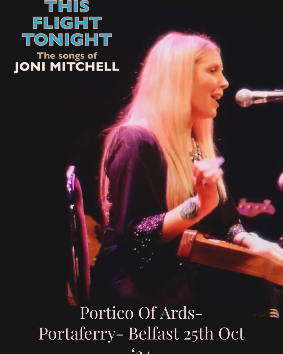 Following a sold out show in Belfast earlier this year @FlightTonightJM make a return visit, this time to Portaferrys ‘Portico of Ards’ A stunning venue & location.. 25th Oct ‘24 porticoards.com/whats-on/fligh… #portaferry #jonimitchell