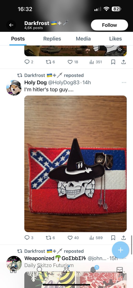 I repeat: this moron pretends to be Ukrainian and posts extreme, racist horrible stuff. He is NOT even Ukrainian. 
I don't understand how such accounts survive on X but fellas be suspended. 
#NAFOarticle5 
Report him! @ darkfrostov