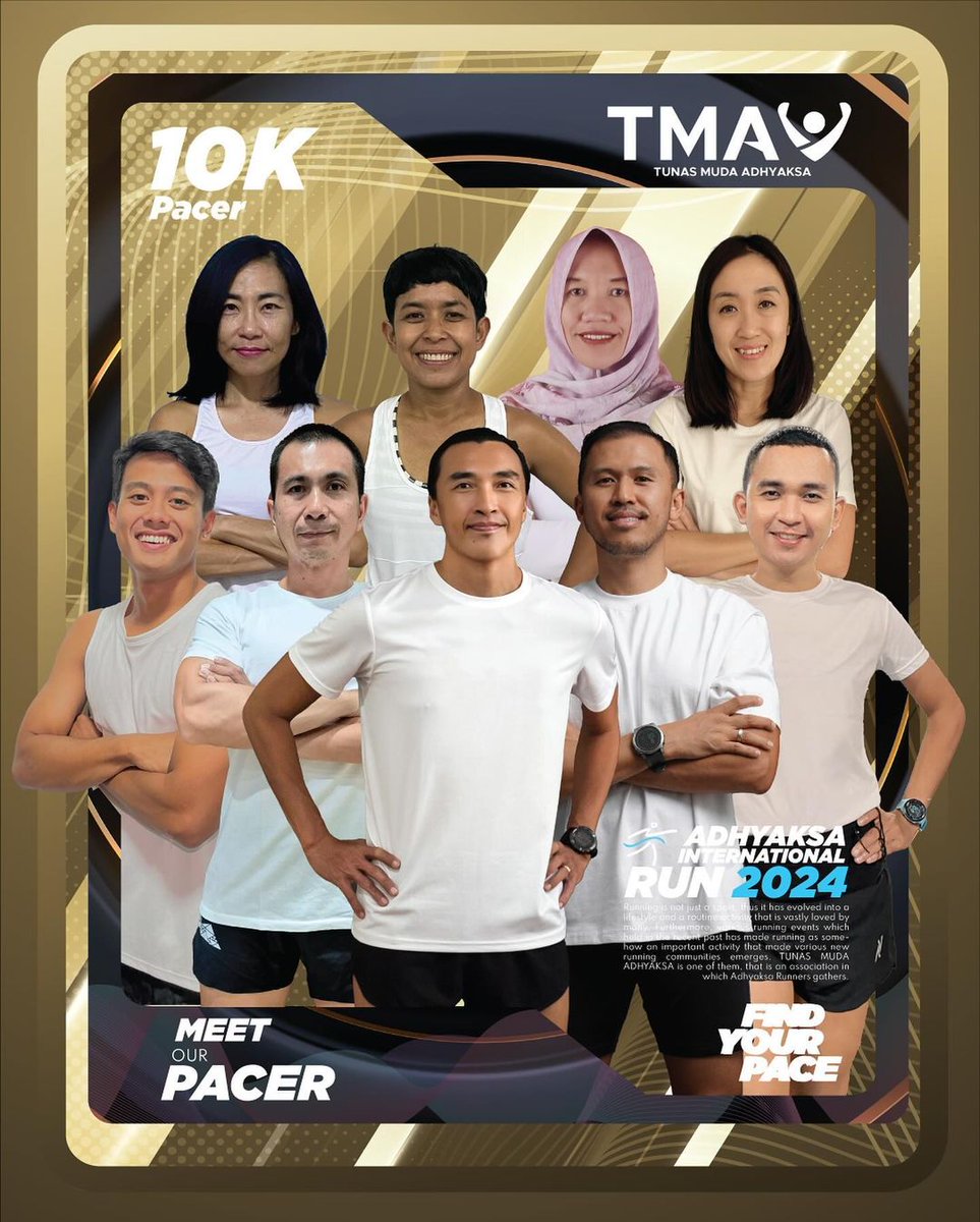 Have you meet our 10K Pacer Team? Here they are! Good luck Runners! 

#KejaksaanRI #adhyaksainternationalrun2024 #air2024 #adhyaksarunner #runner