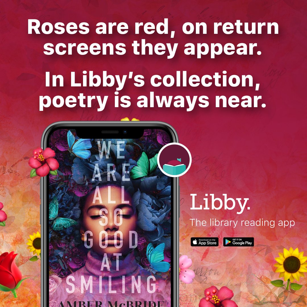 📚 Promote #NationalPoetryMonth to your patrons this April! 📖✨ #LibbyApp #LibrarianLife #librarylove