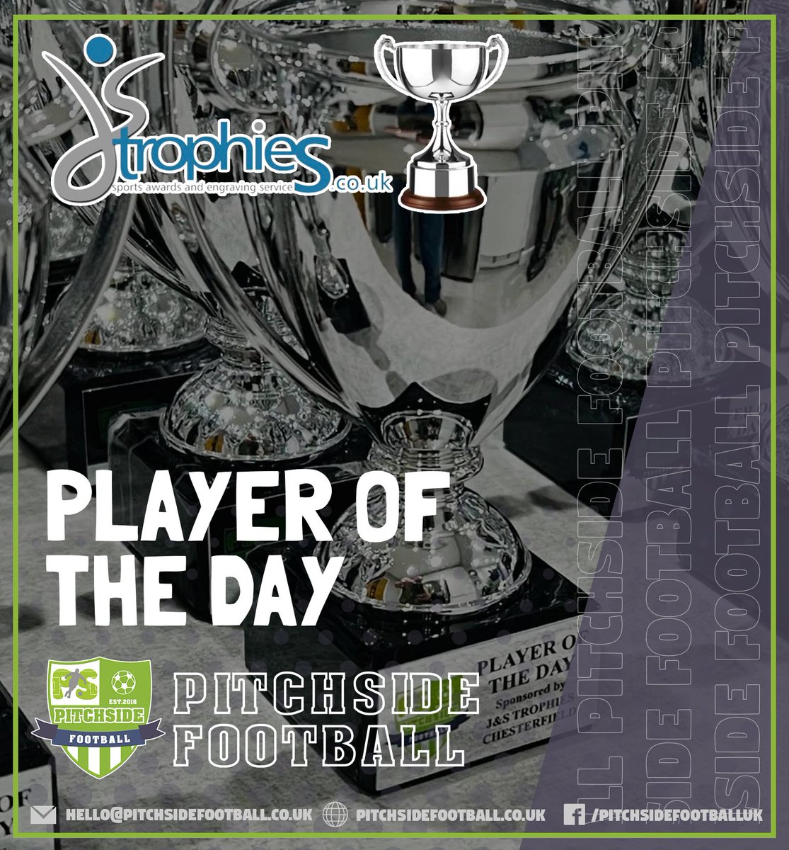 PLAYER OF THE DAY | 🏆 We're thrilled that JS Trophies will be our exclusive Player of the Day sponsors for our upcoming events! 🏆✨ Get ready to be blown away by the stunning trophies they've organised! 😍

#PitchsideFootball #PlayerOfTheDay #JSTrophies #CelebratingExcellence