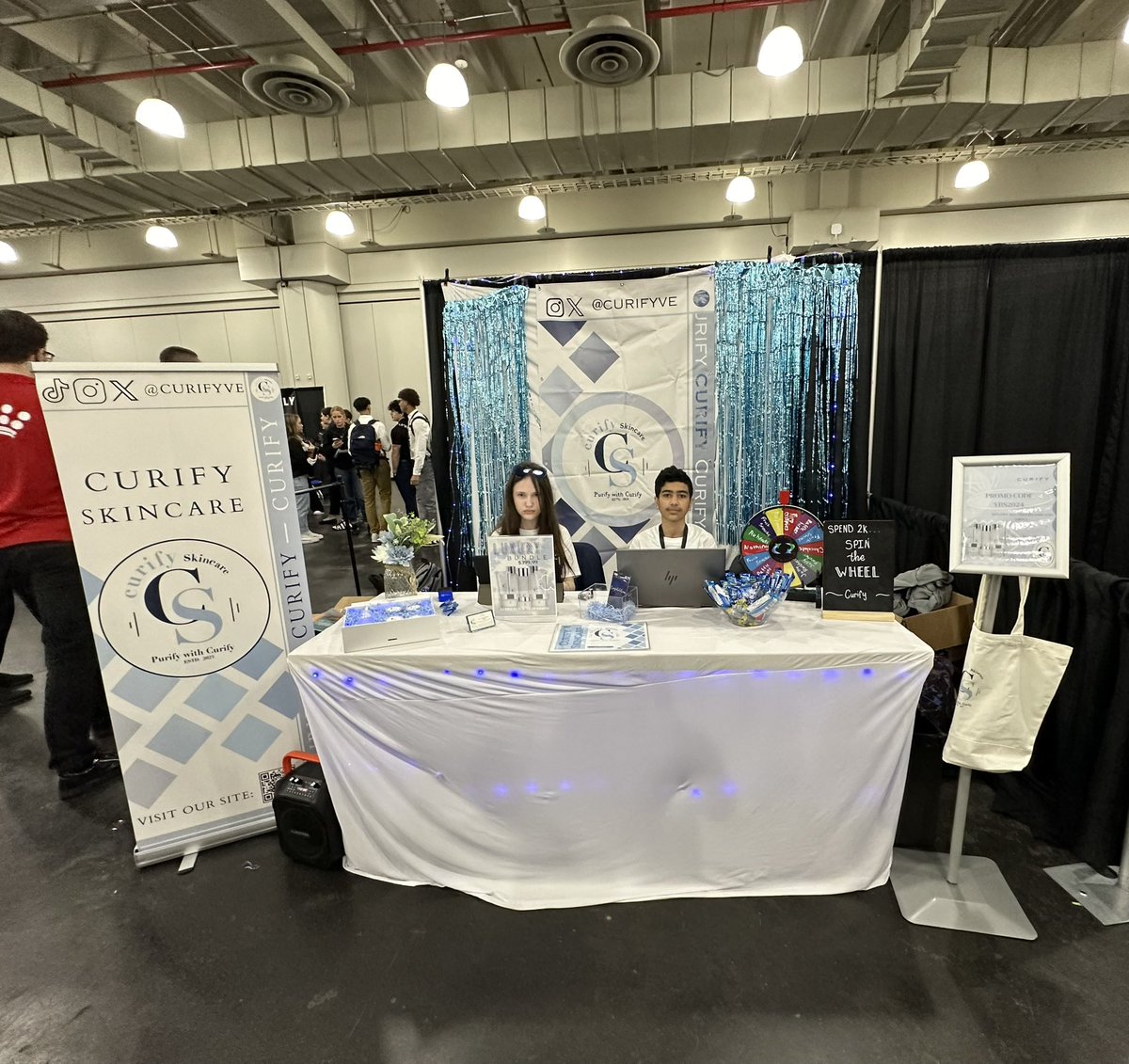 curifyve's tweet photo. Curify had such an amazing time at the YBS on Friday!! We enjoyed getting to meet other firms, and are truly grateful for everyone who supported us. Thank you!!! 🩵🤍
#2024YBS https://t.co/bDxE3Q7P7C